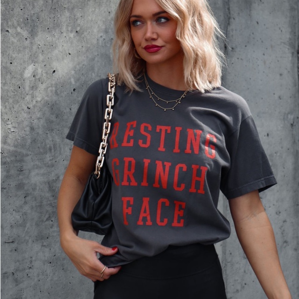 Resting Grinch Face Tee
